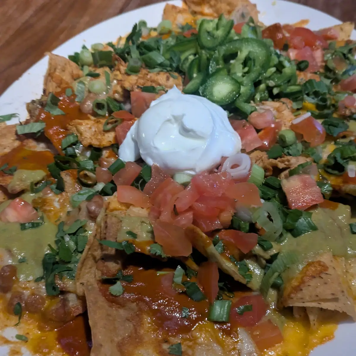 Chicken Nachos with Jalapeños