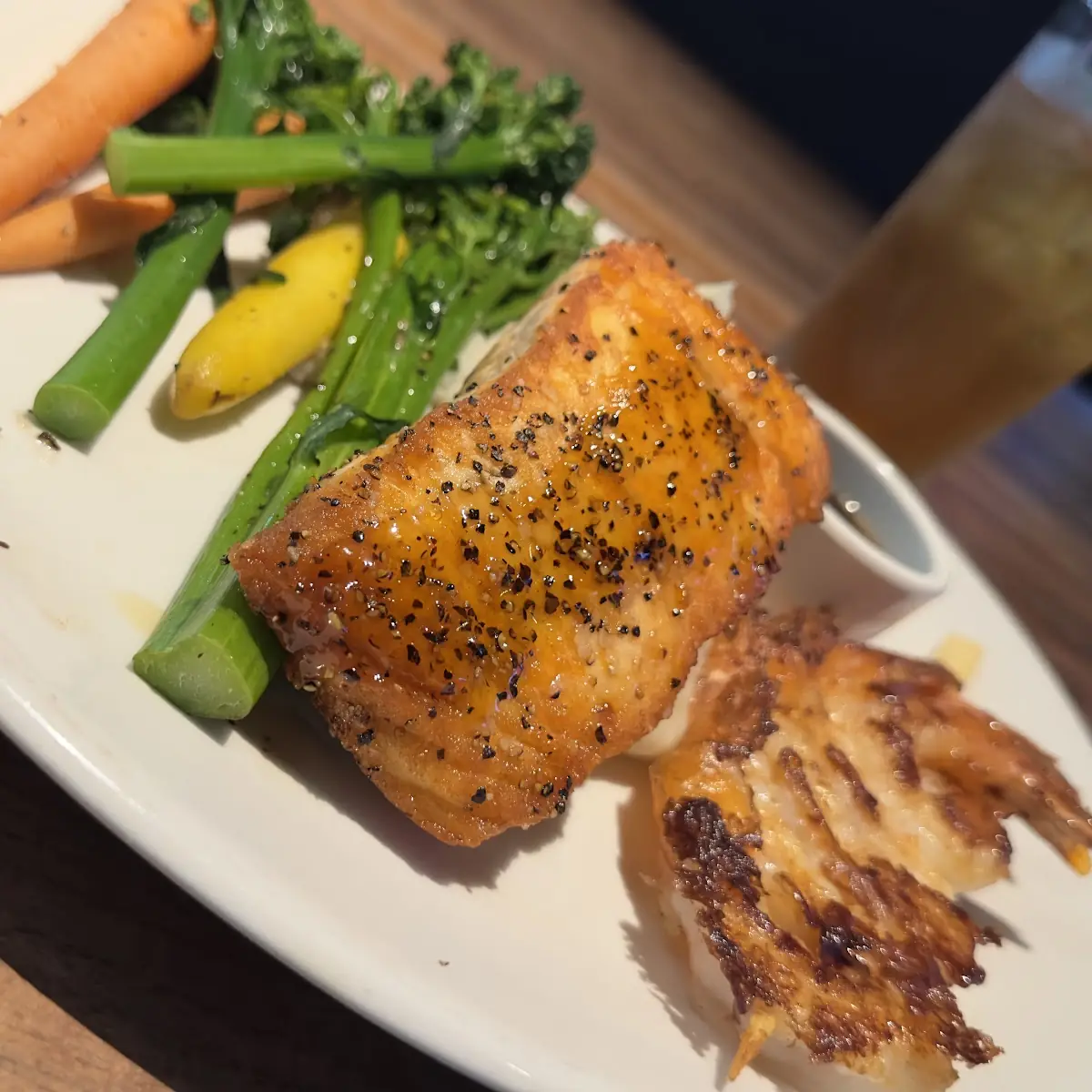 Grilled Salmon with Roasted Vegetables