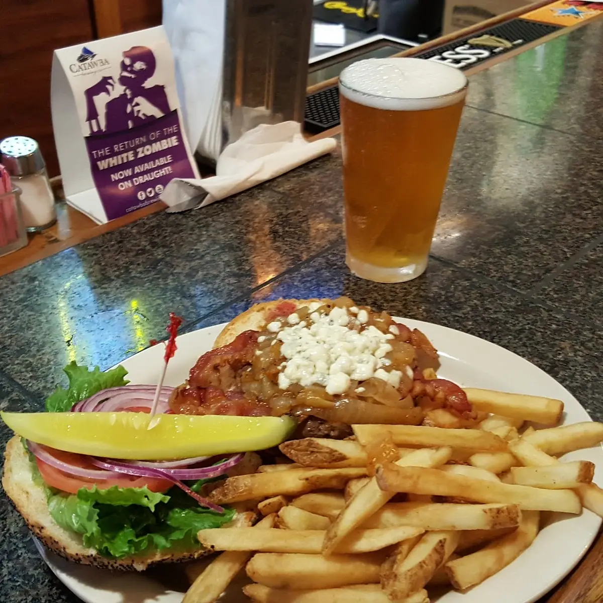 Black & Blue Bacon Burger
