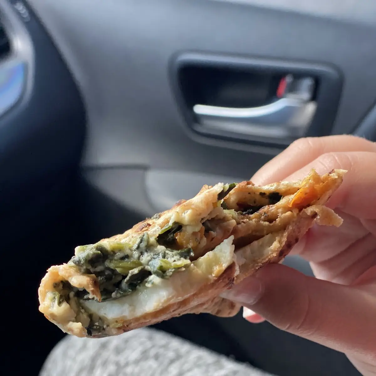 Spinach Feta & Egg White Wrap