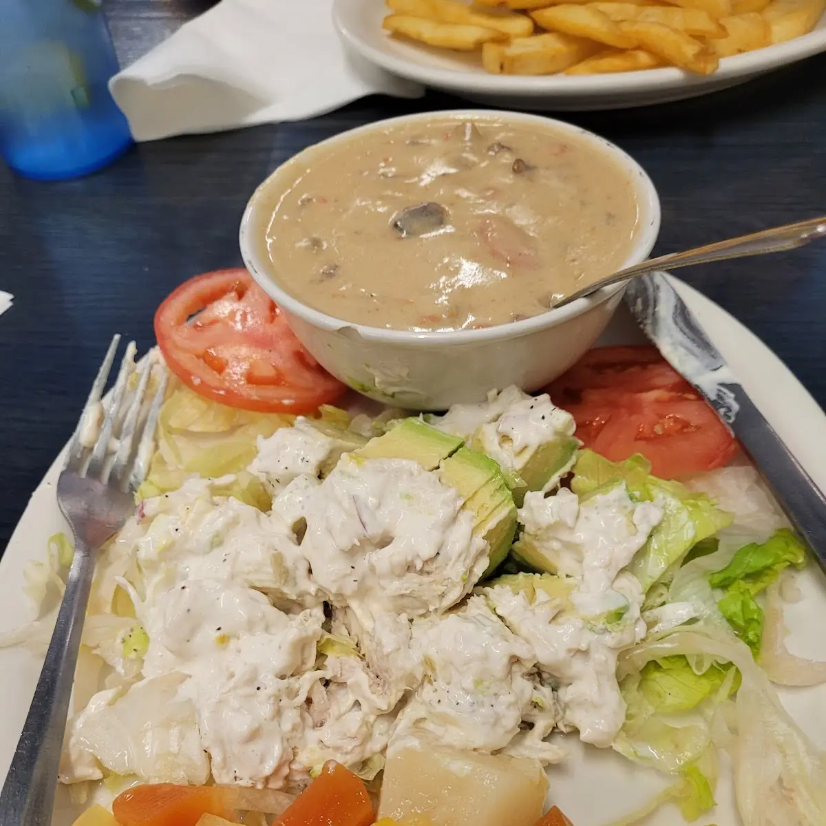 Avocado Chicken Salad with Mushroom Soup