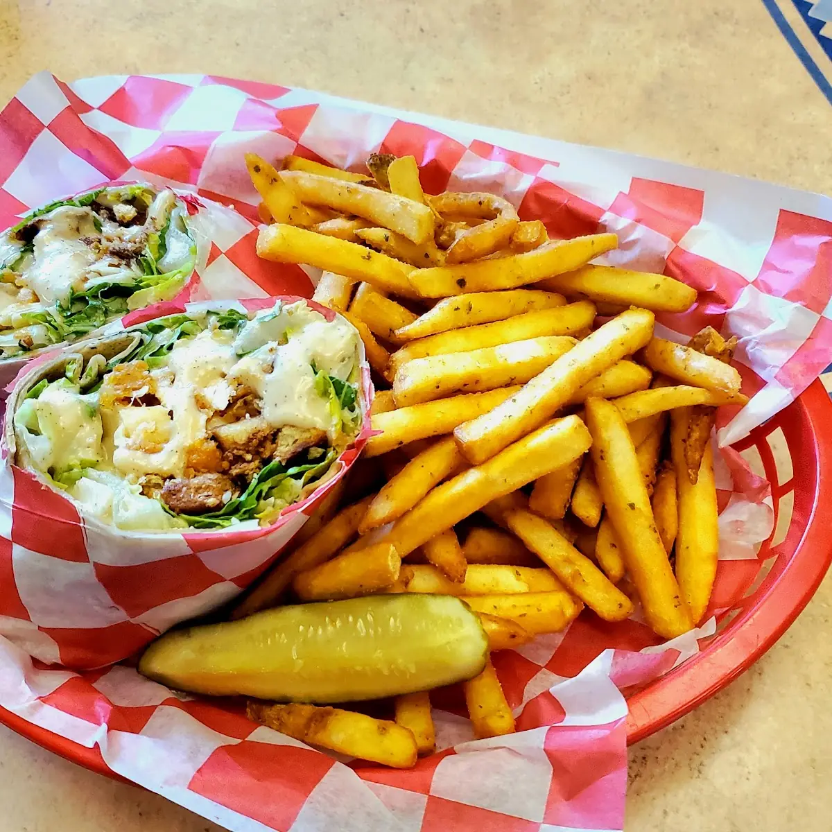Julius Wrap with Crispy Chicken