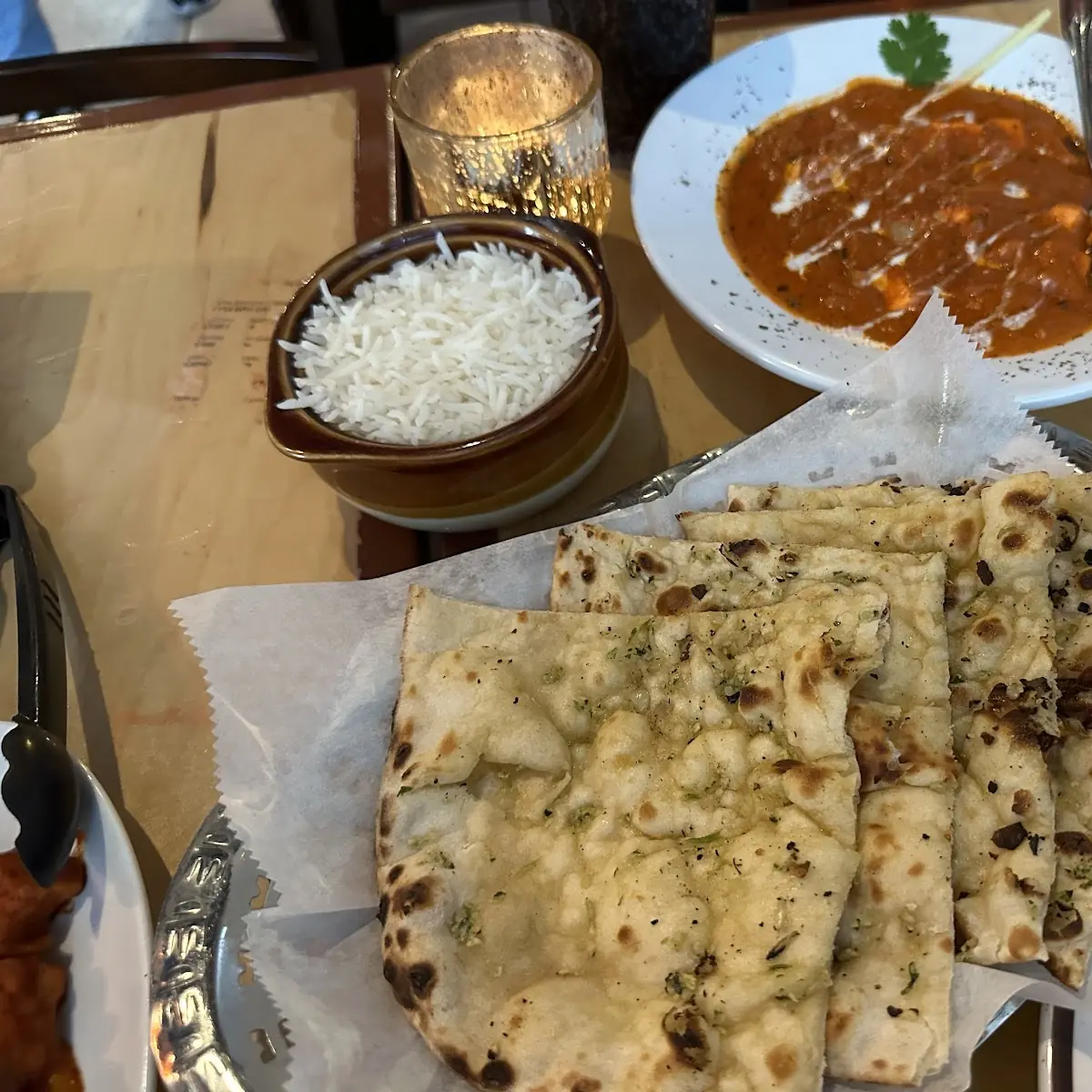 Coconut Chicken Curry with Naan Bread