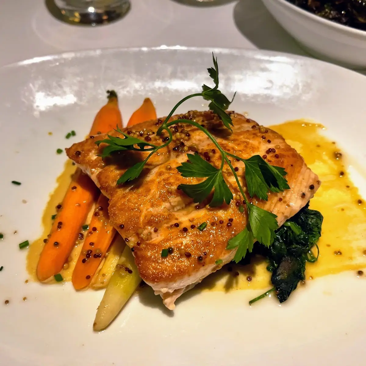 Seared Salmon with Carrots