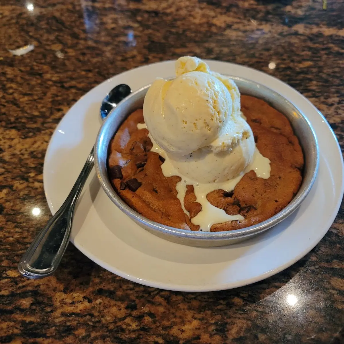 Chocolate Chip Cookie with Vanilla Ice Cream