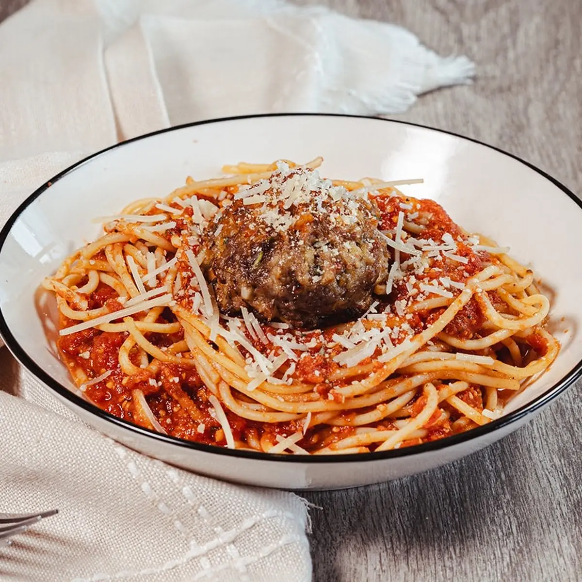 Baked Spaghetti & Meatballs
