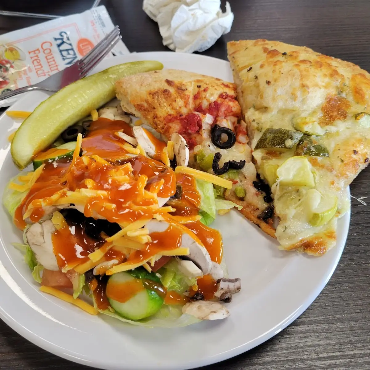 Pizza and Salad