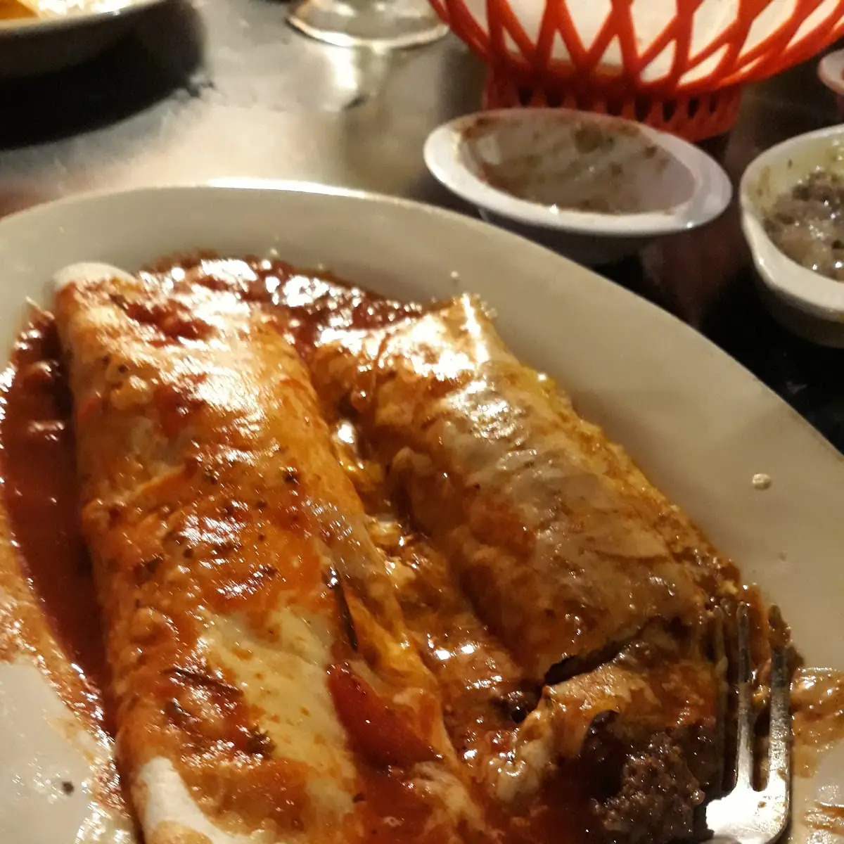 Beef Enchilada Plate