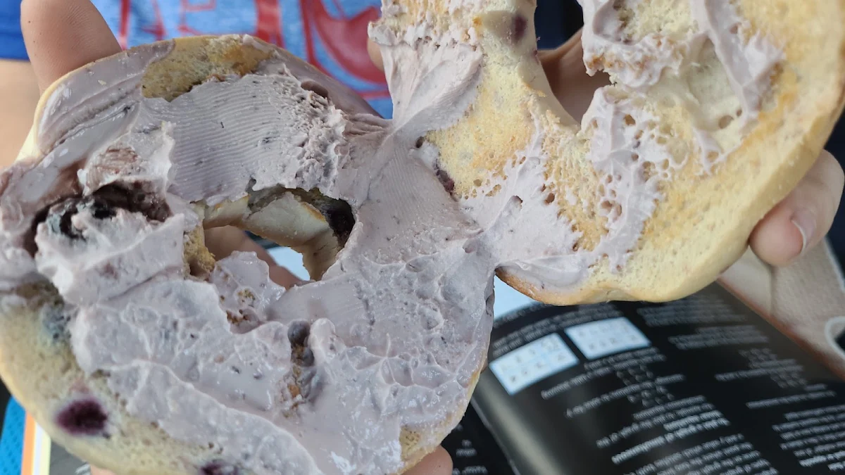Bagel with Blueberry Cream Cheese