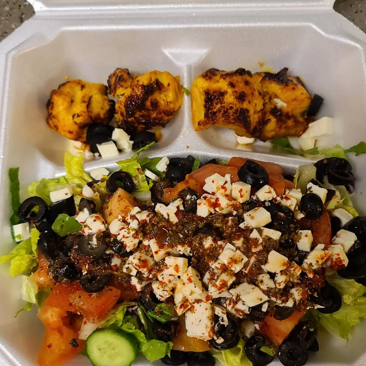 Greek Salad with Chicken