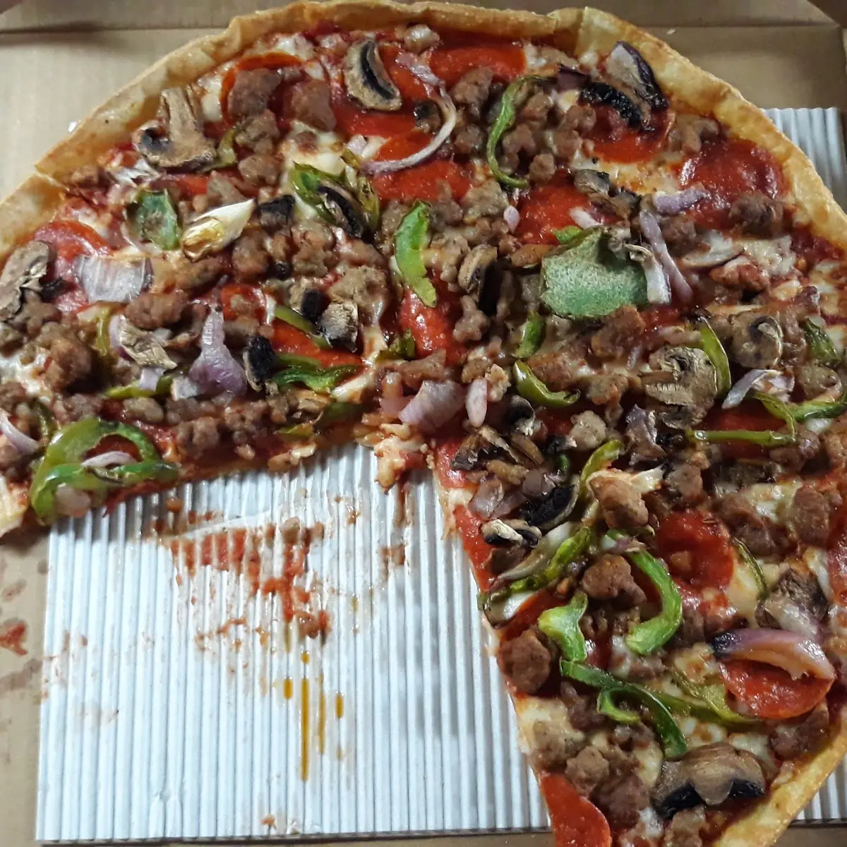 Thin Crust Supreme Pizza