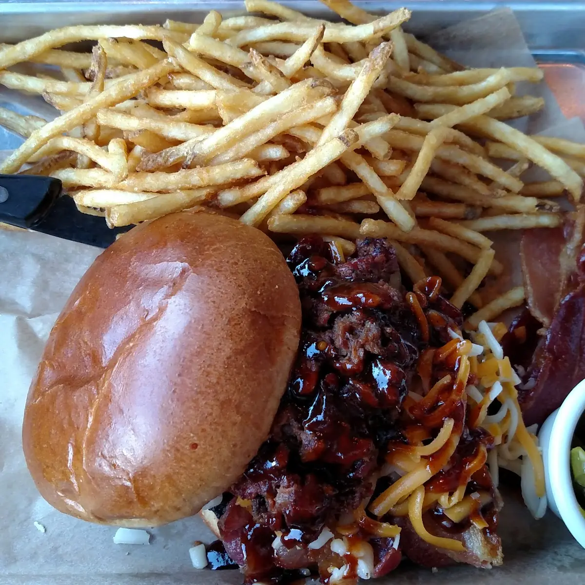 Hickory Brisket and Bacon Burger