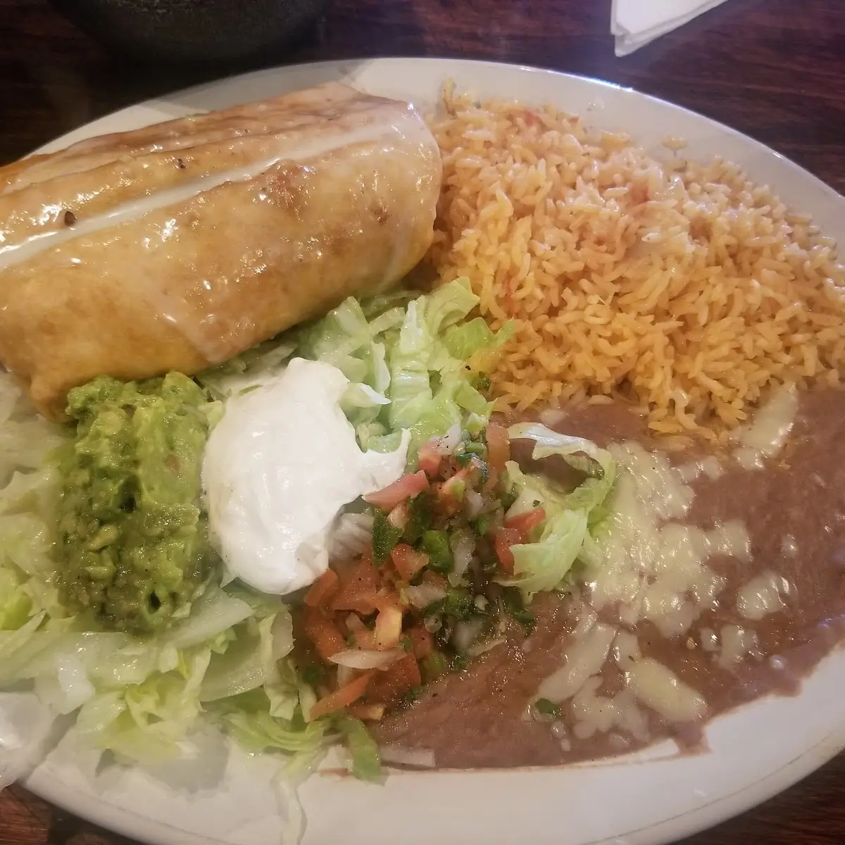Chimichanga Dinner