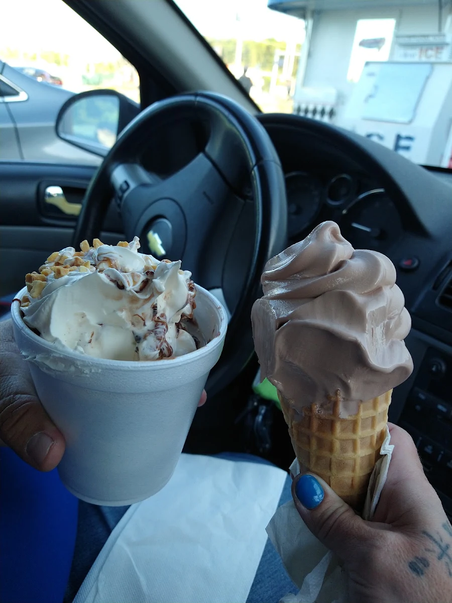 Turtle in the Cup Chocolate Waffle Cone