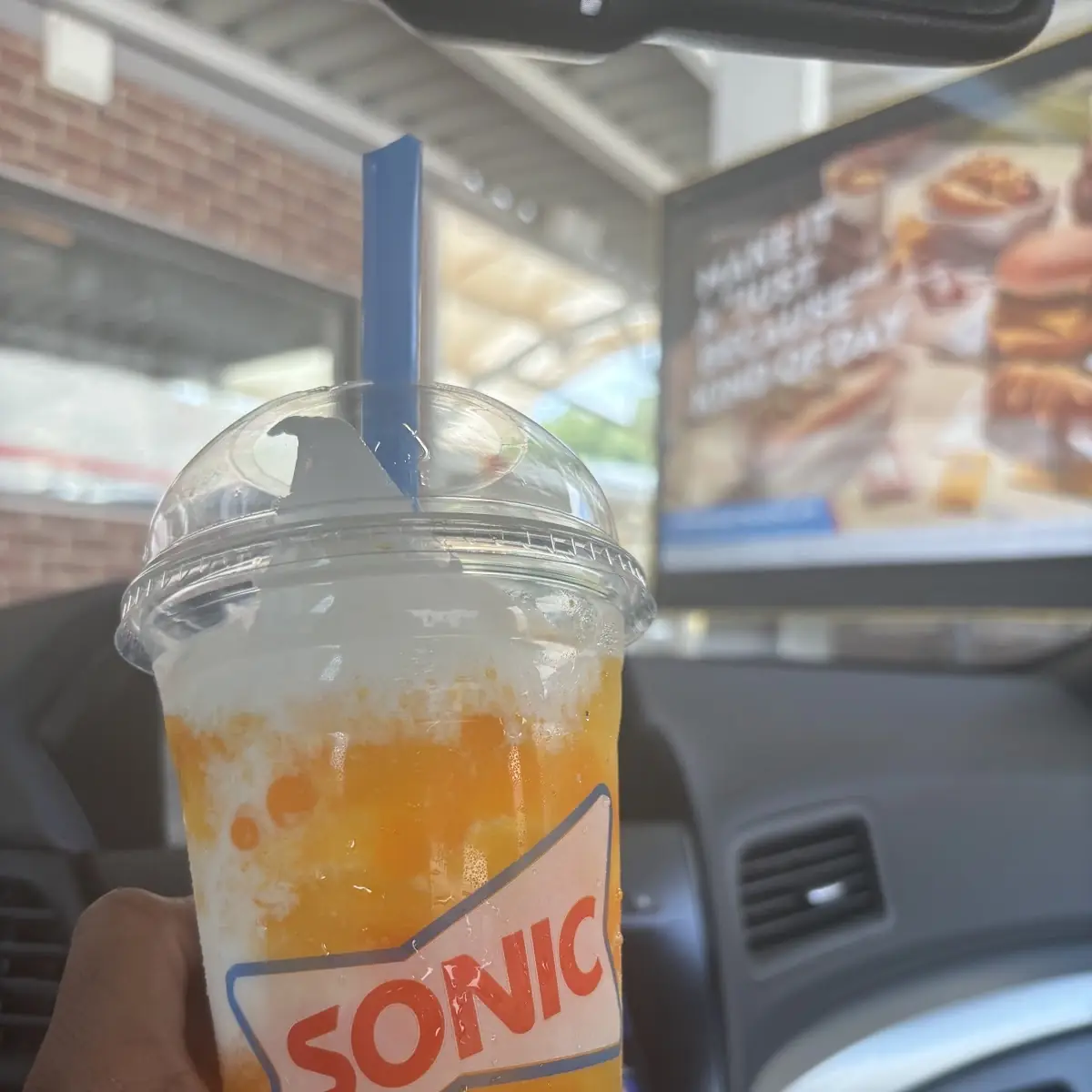 Orange Cloudsicle Slush Float