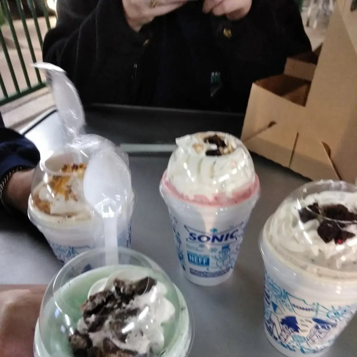 Sonic Blast Made with Oreo Cookie Pieces