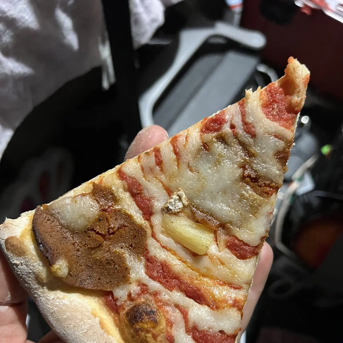 Vegan Pepperoni Pizza Slice