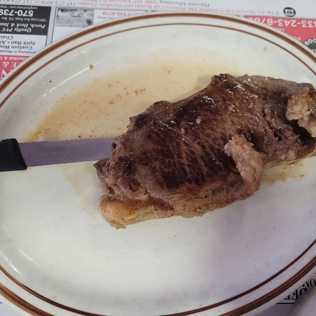 12 Oz NY Strip Steak