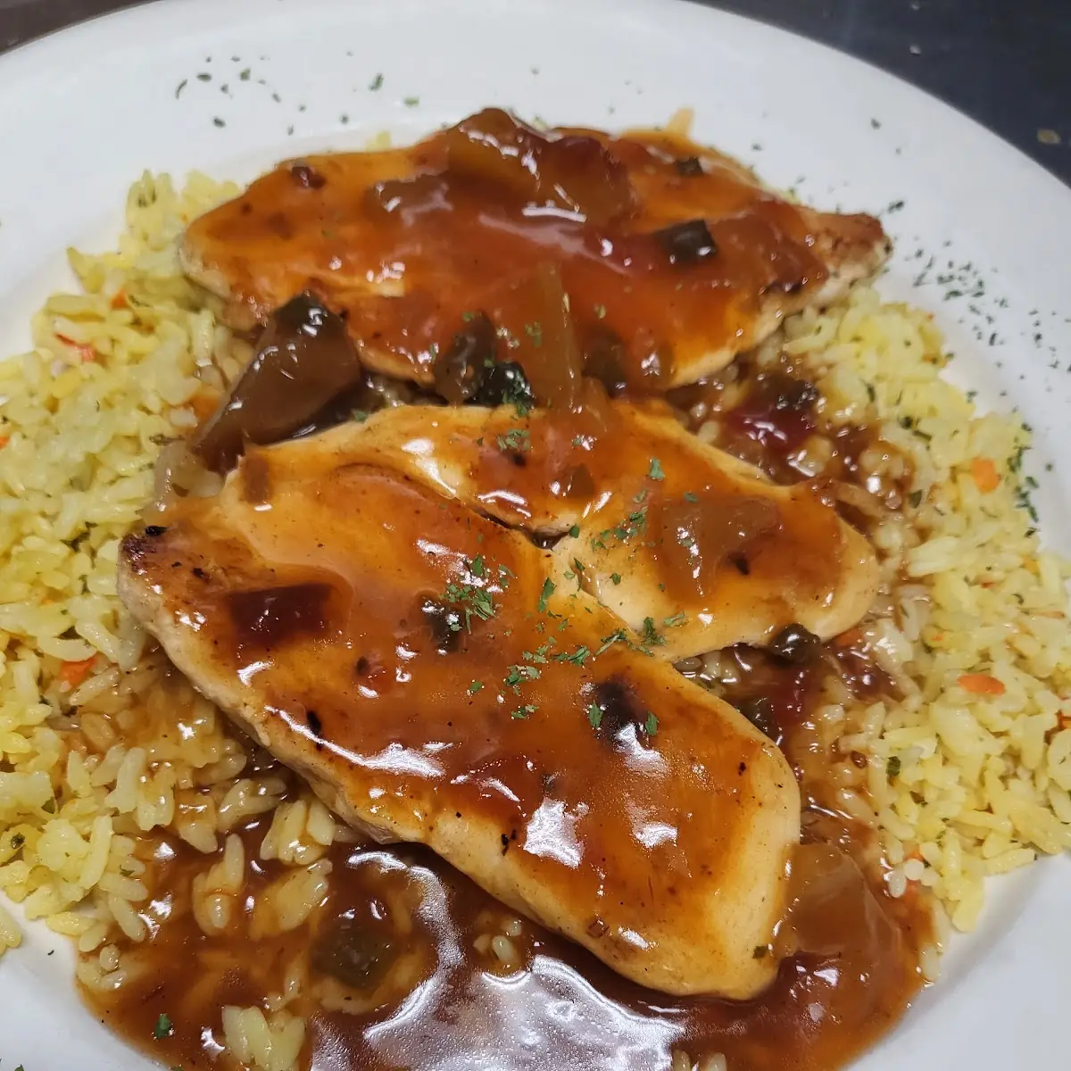 Sweet & Sour Chicken over Rice