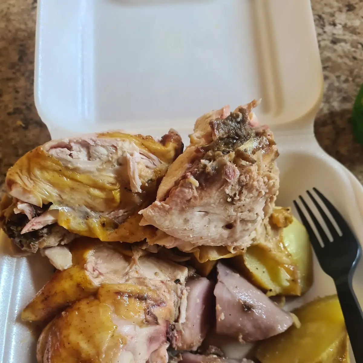 Pollo Asado Con Batata