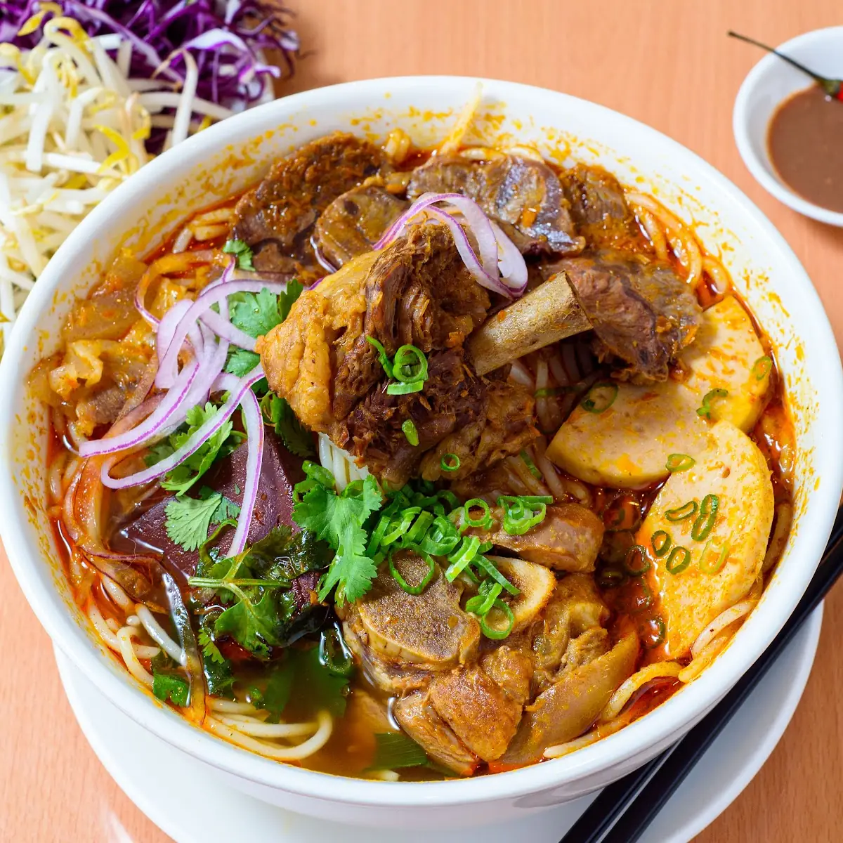 Bún Bò Huế – Spicy Beef Noodle Soup