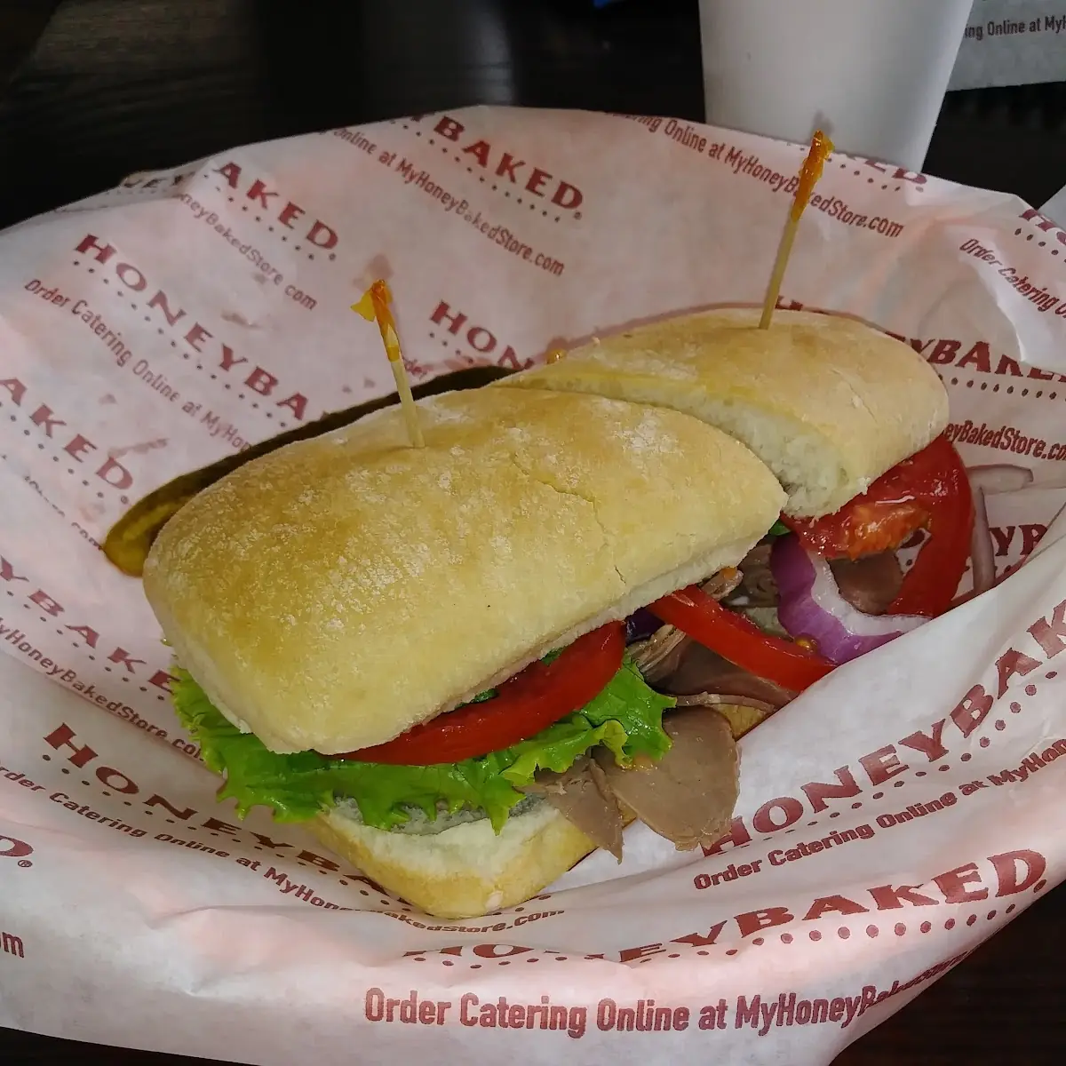 Roast Beef Sandwich on Ciabatta