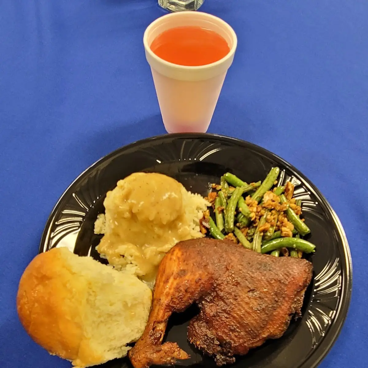 Barbecue Chicken Mashed Potatoes with a Chicken Veloute