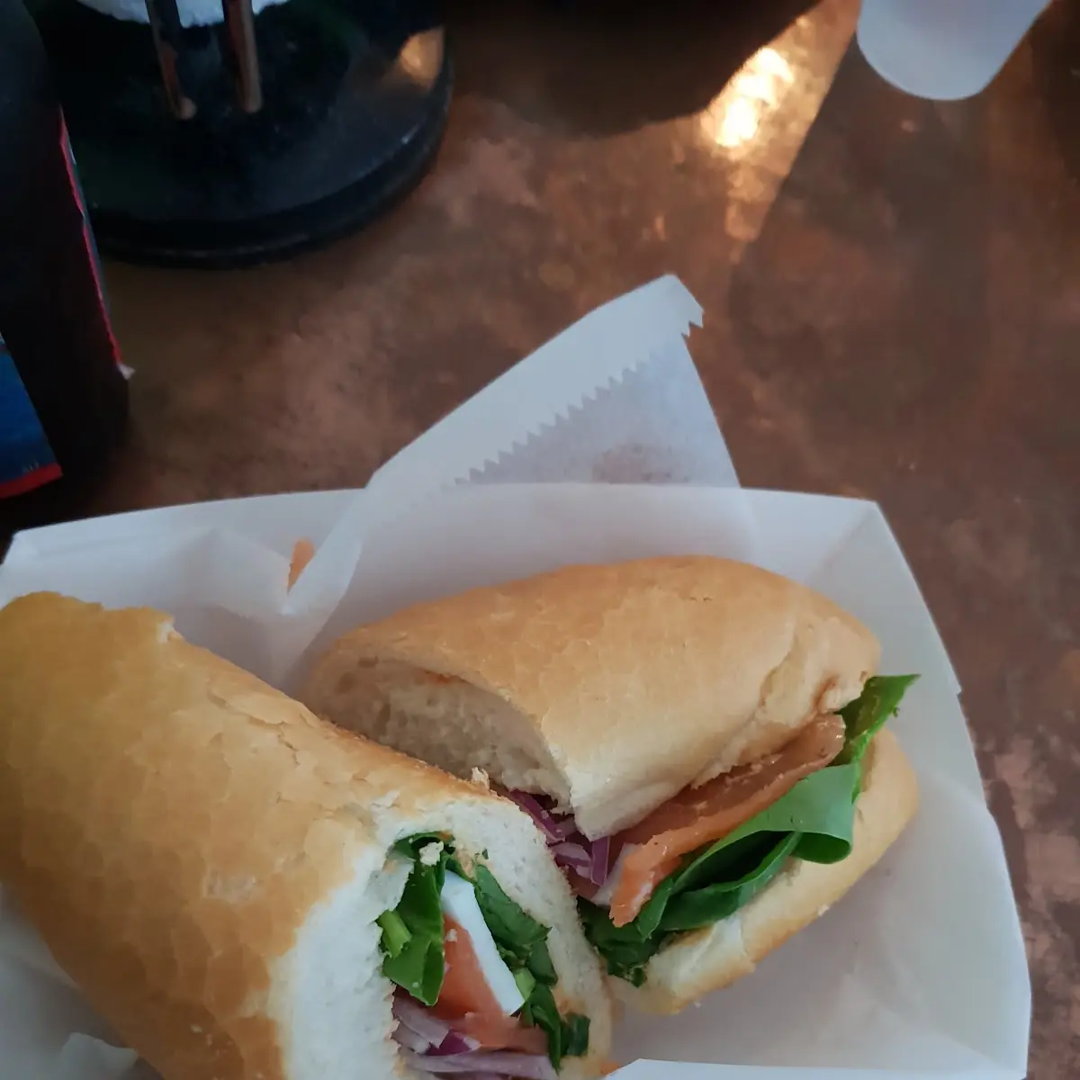 Smoked Salmon Poboy