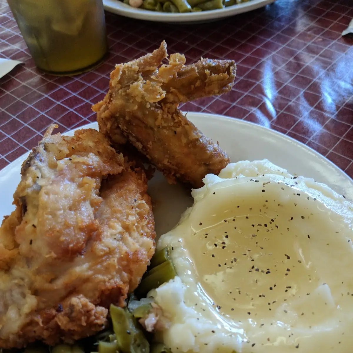 Fried Chicken and Mashed Potatoes