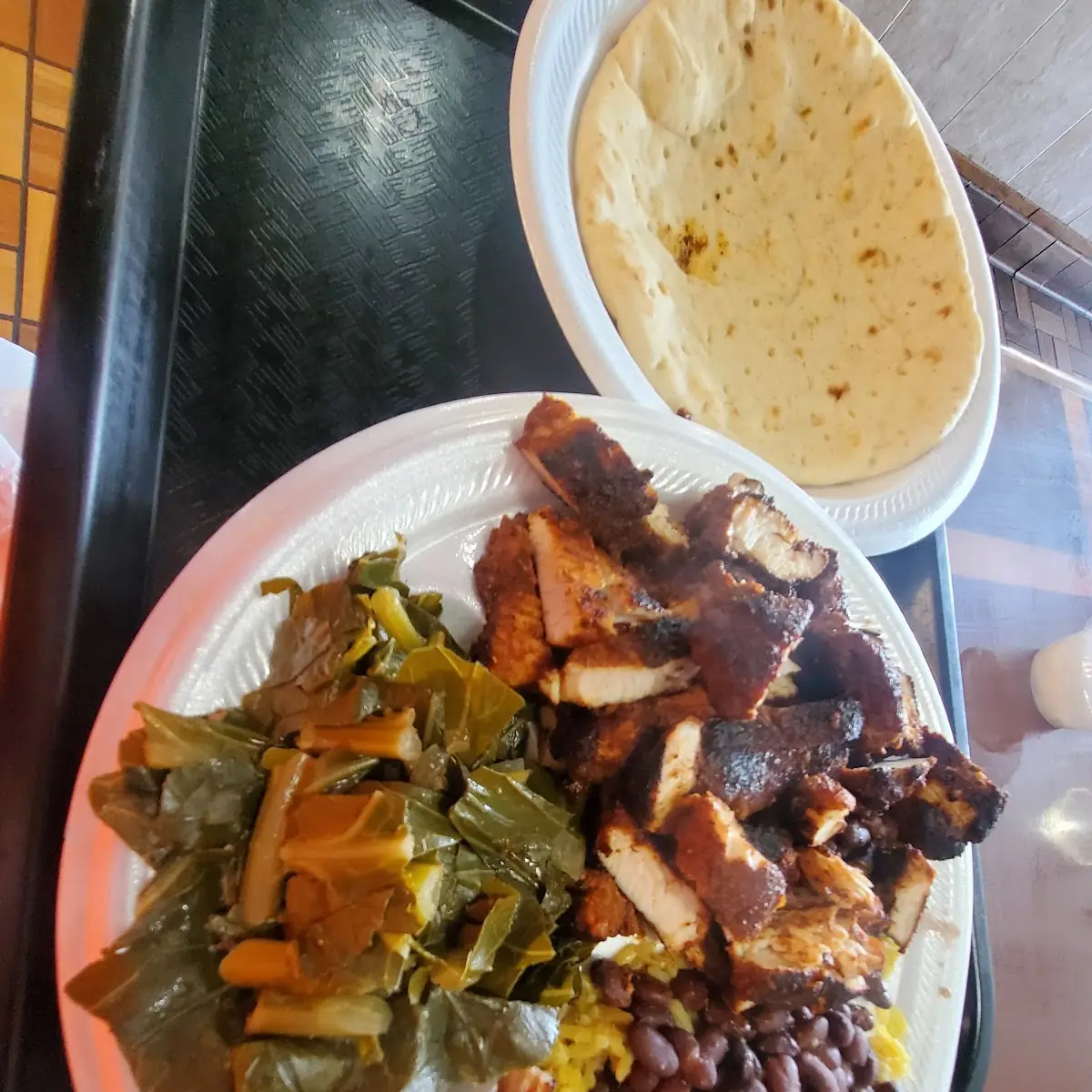 Blackened Chicken Collard Greens
