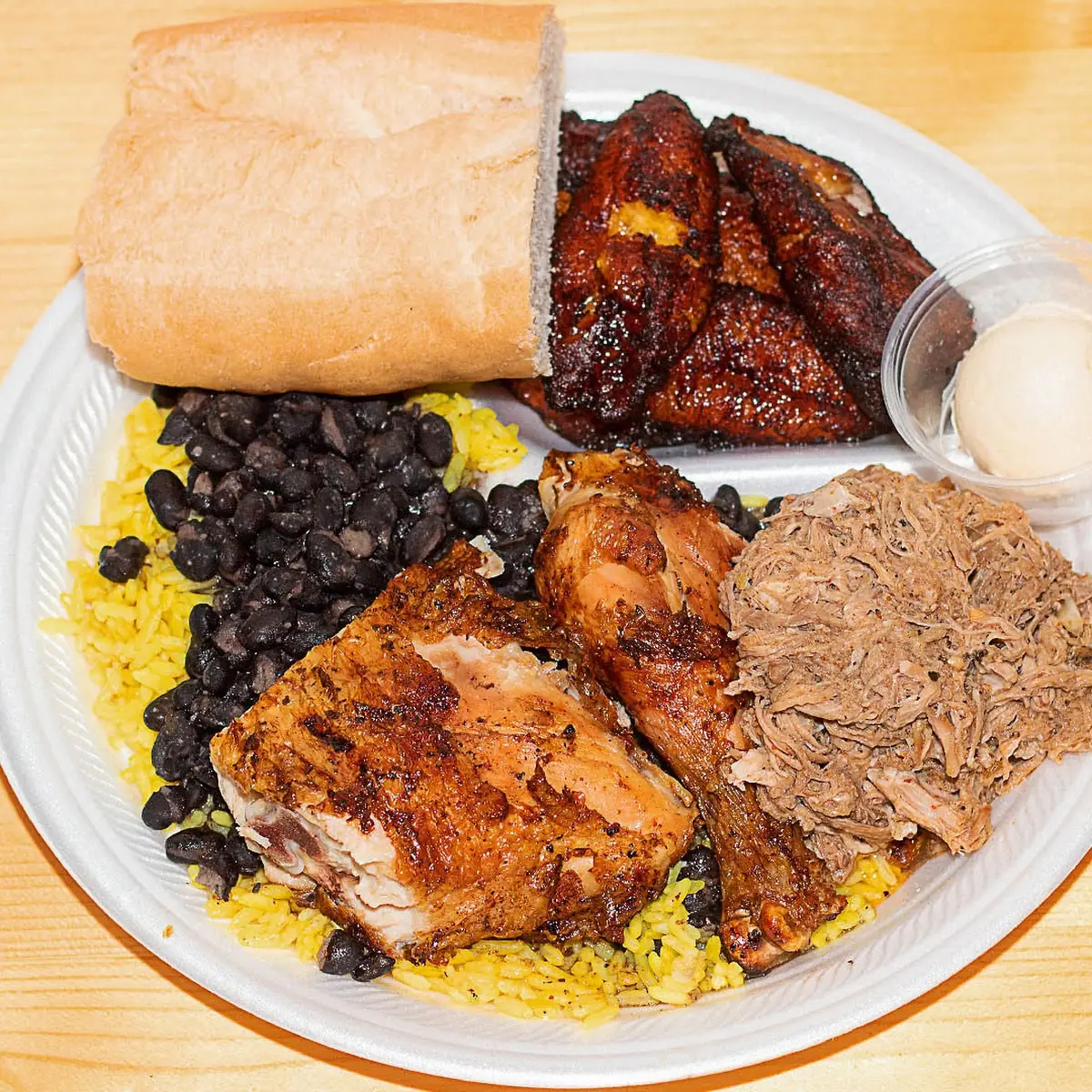 Choose from 1 4 Flame Roasted Chicken or Latin Style Pulled Pork