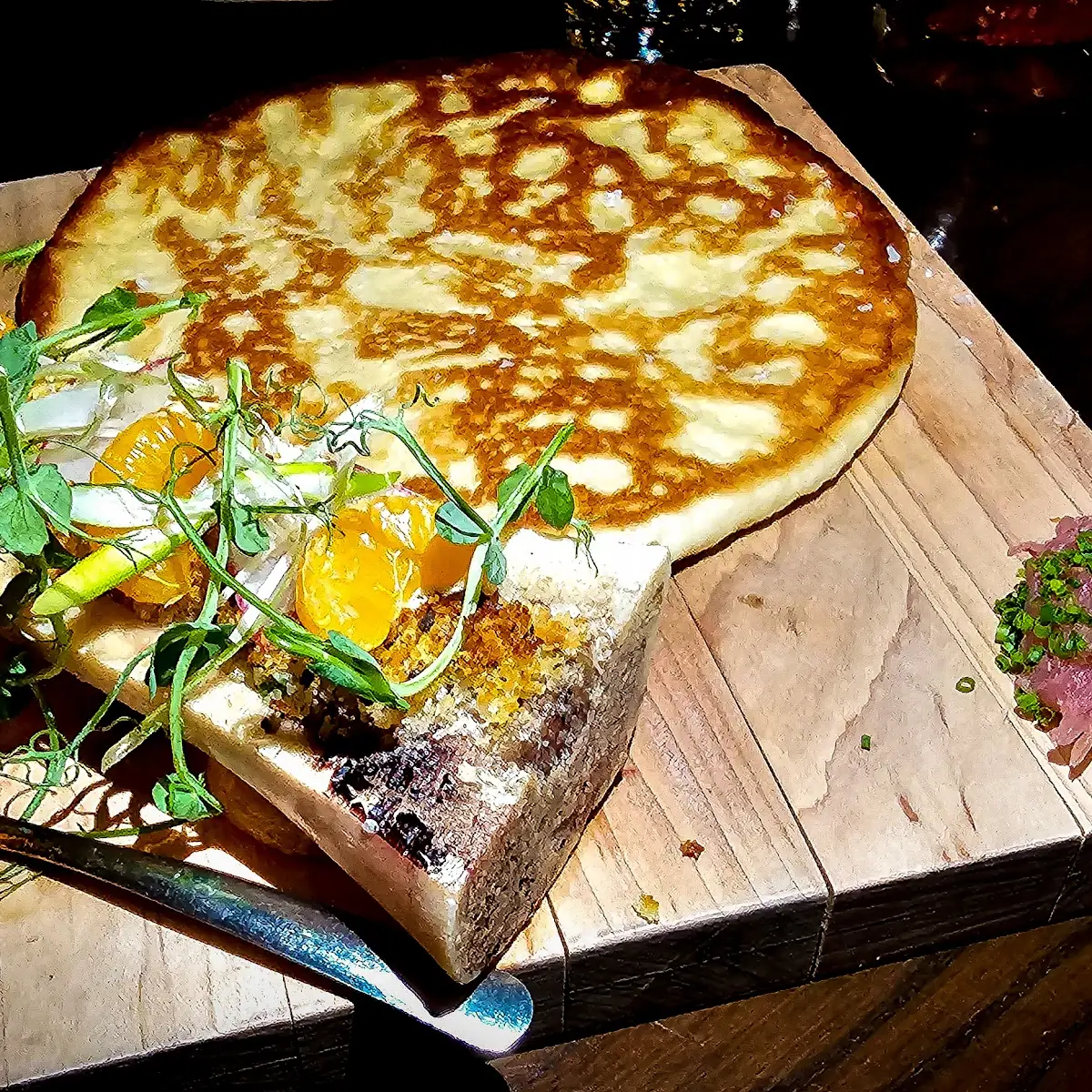 Roasted Bone Marrow with Bing Bread