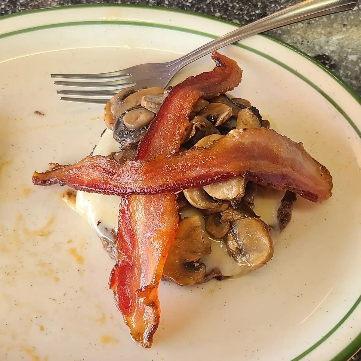 Mushroom Swiss Burger No Bun