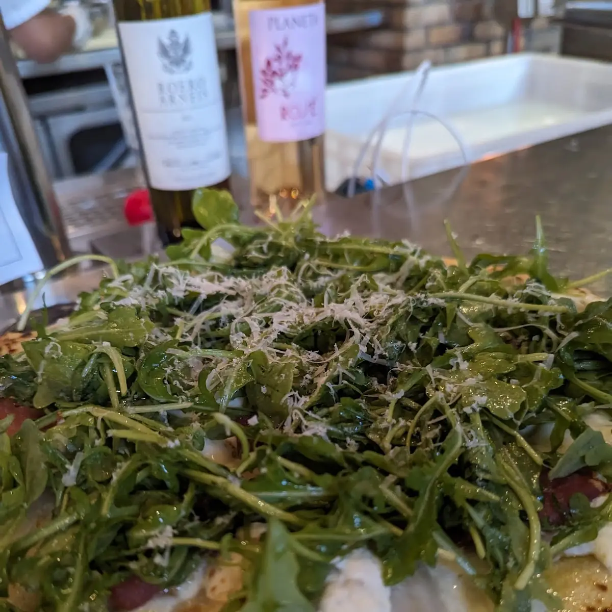 Thin Crust Pizza with Arugula