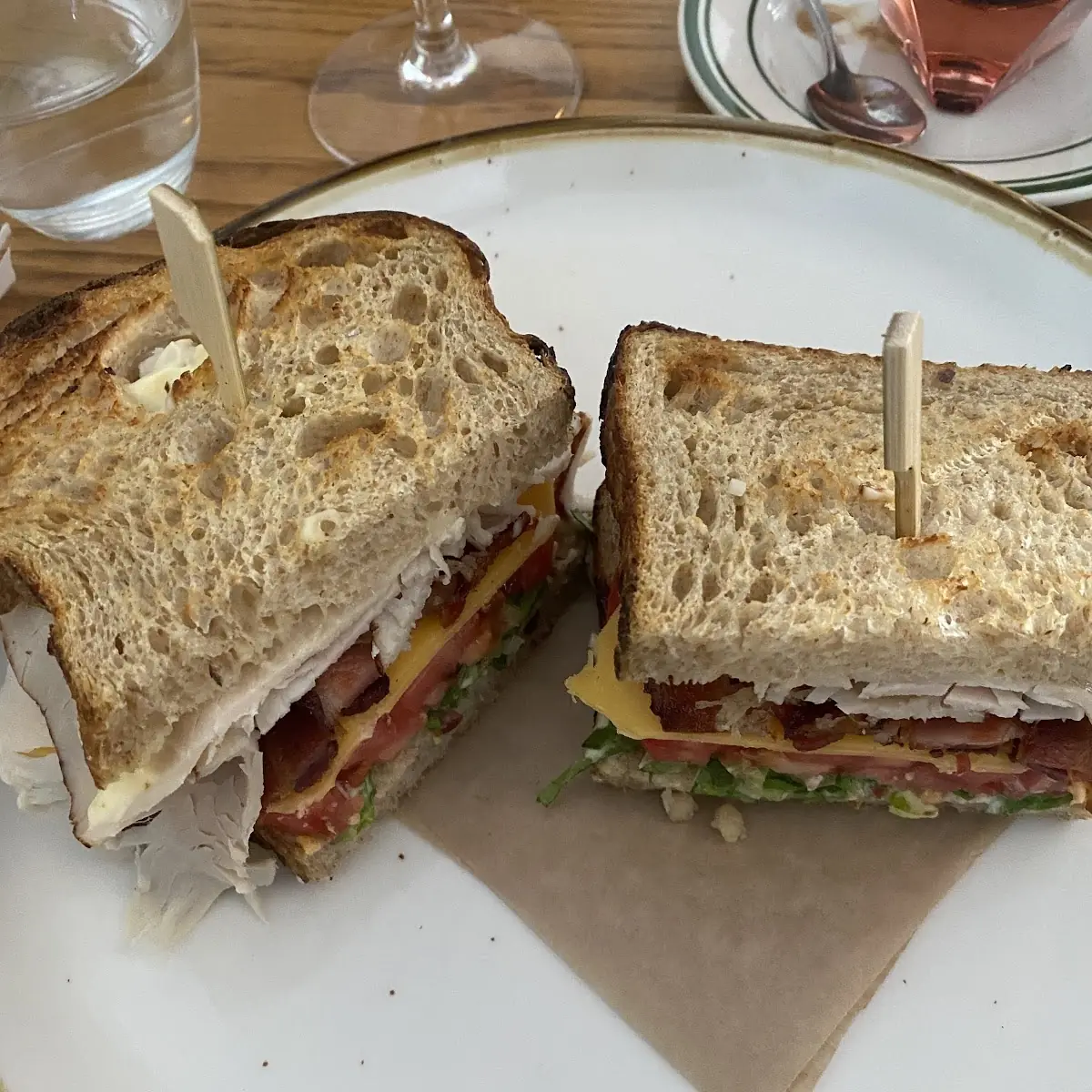 Turkey Bacon Club Sandwich