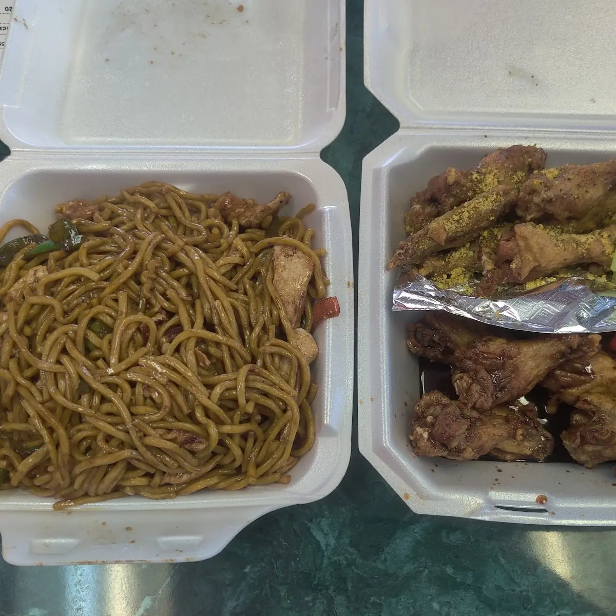 Chicken Lo Mein Chicken Wings