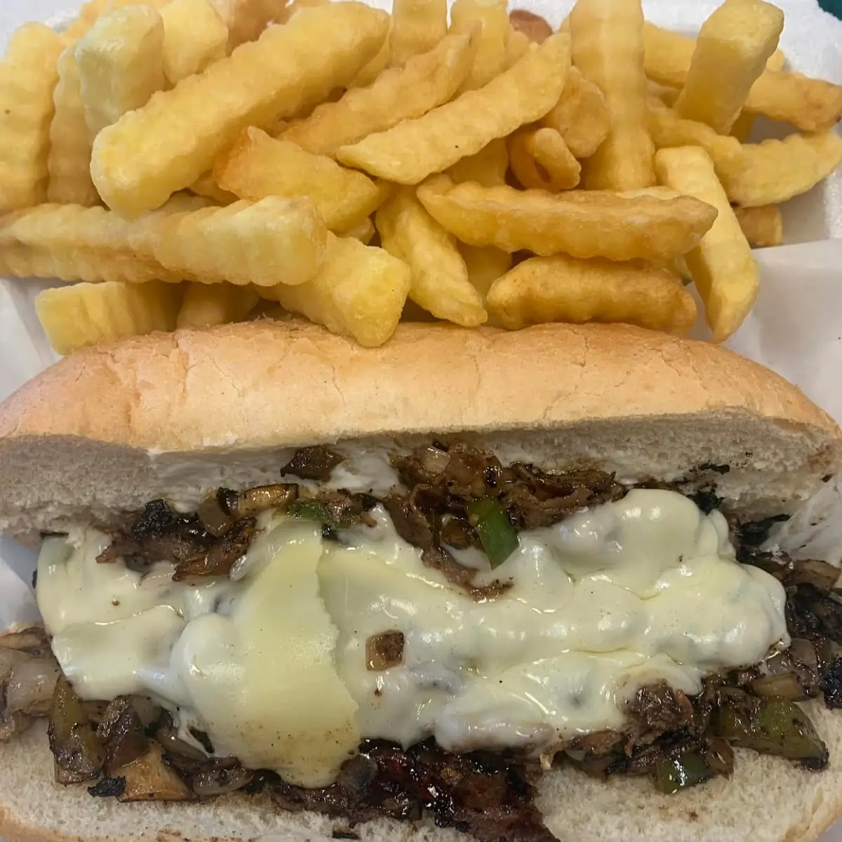 Philly Cheesesteak and Fries