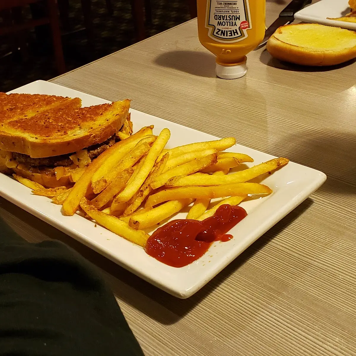 Patty Melt and Fries