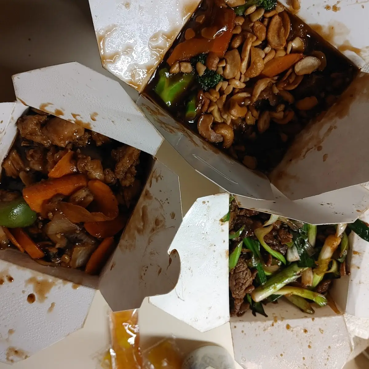 Cashew Chicken & Mongolian Beef