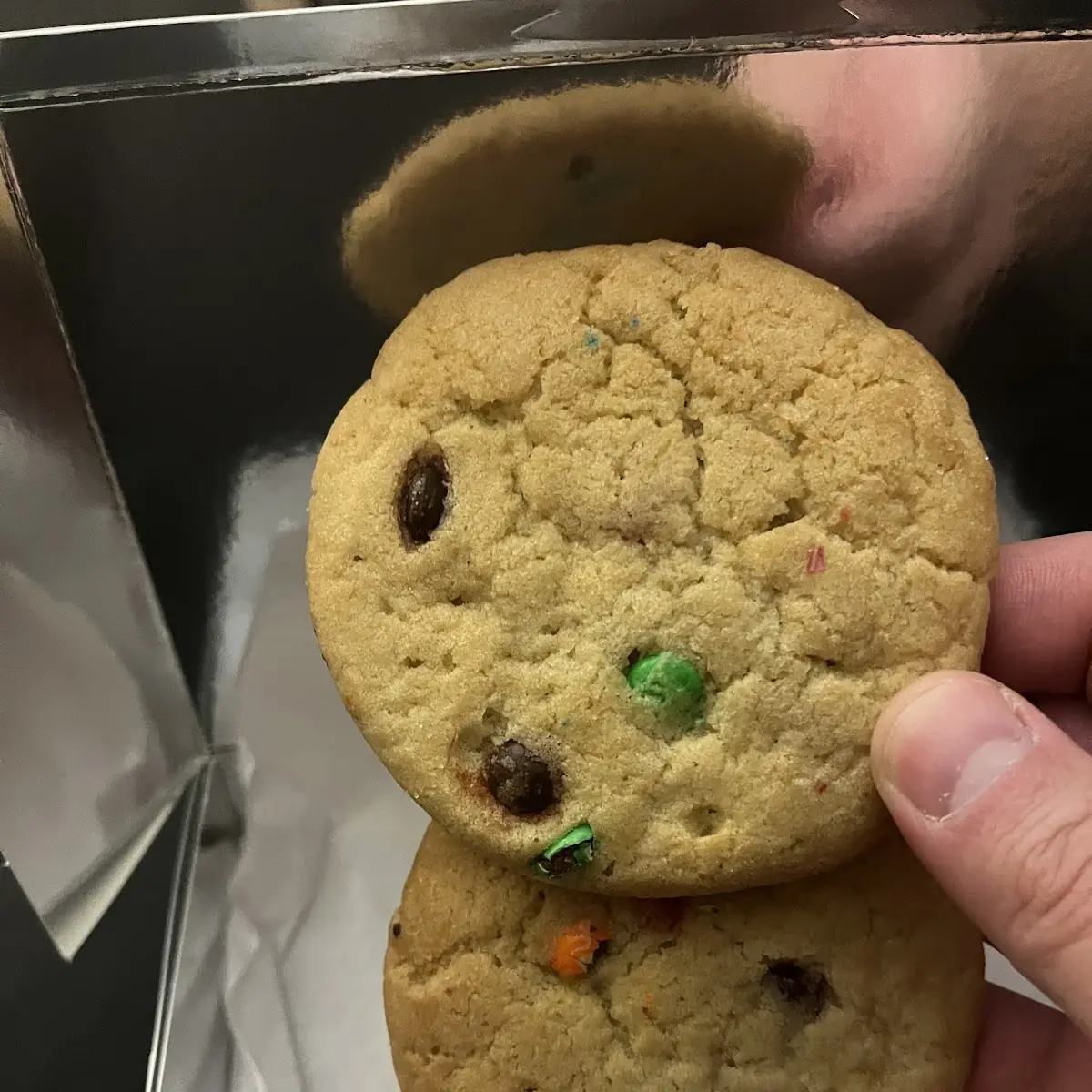 M & M Chocolate Chip Cookies