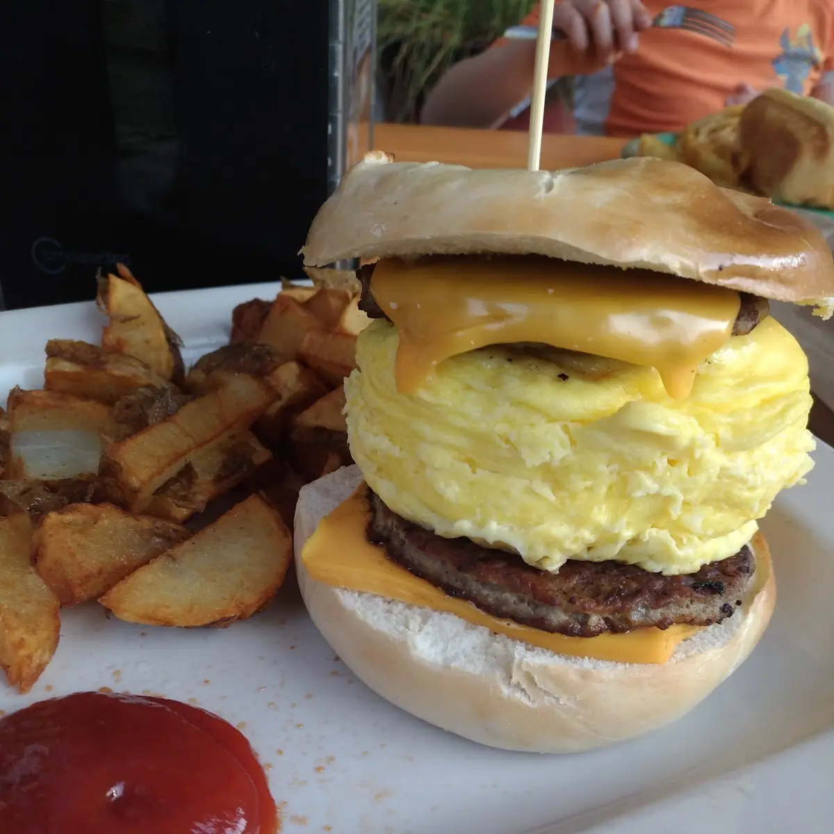 Sausage Egg and Cheese Bagel