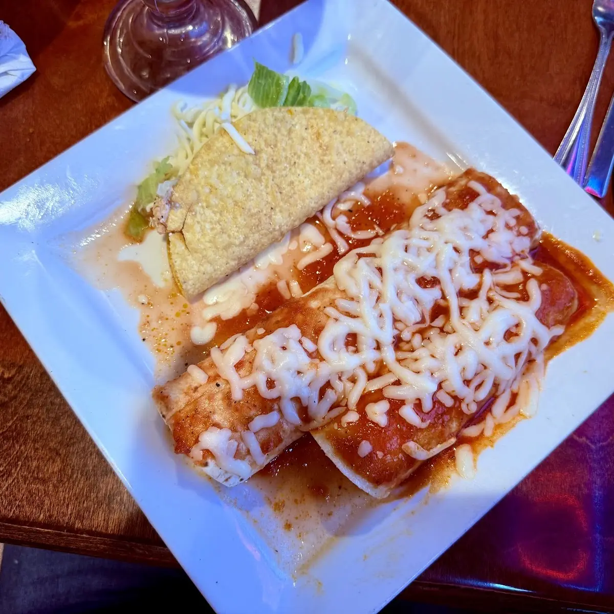 A. Enchilada, Rice & Beans