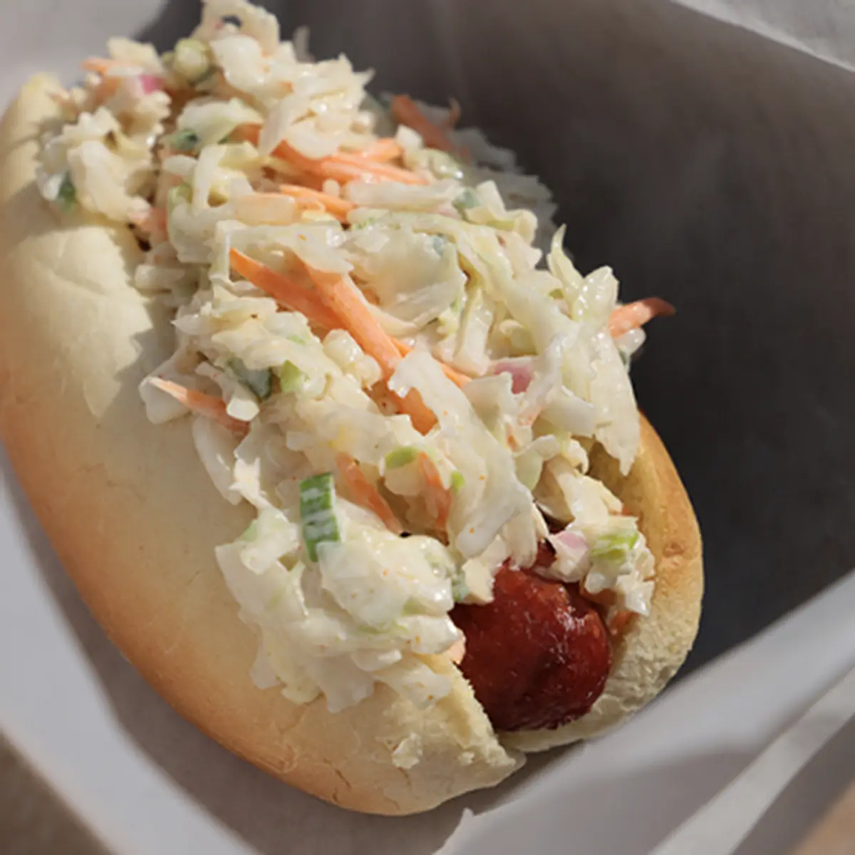 Bacon-Wrapped Slaw Dog