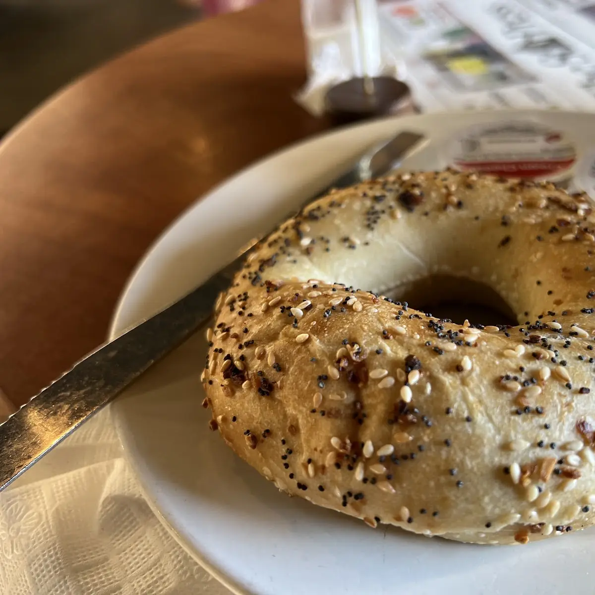 Everything Bagel with Cream Cheese