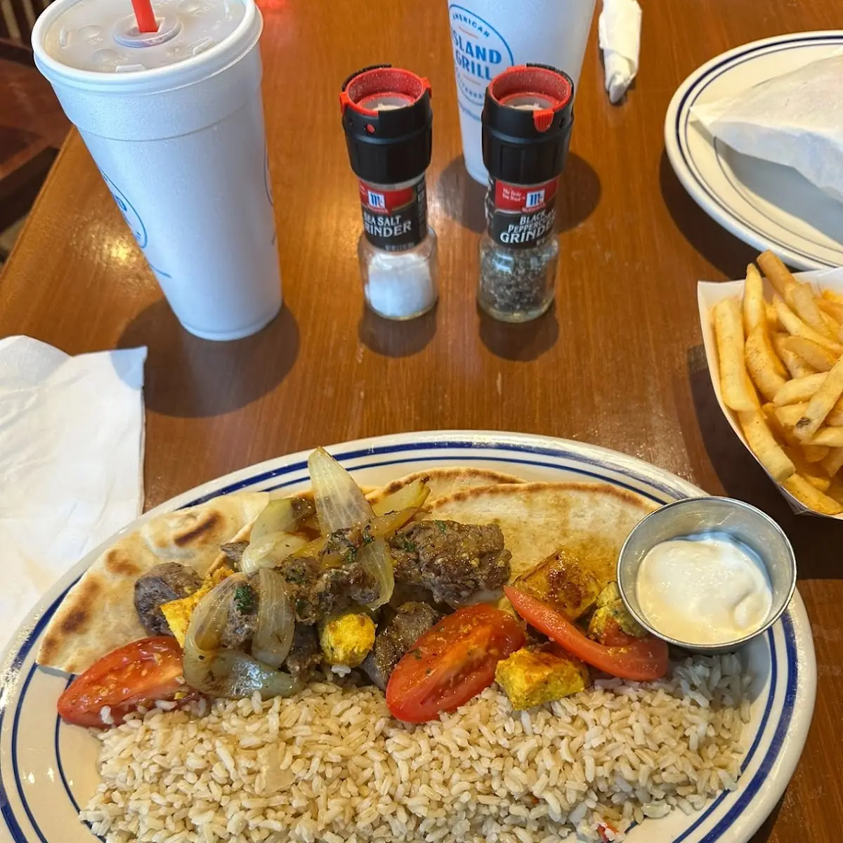 Chicken and Beef Kebab