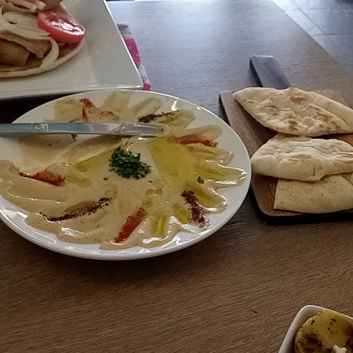 Hummus and Pita Bread