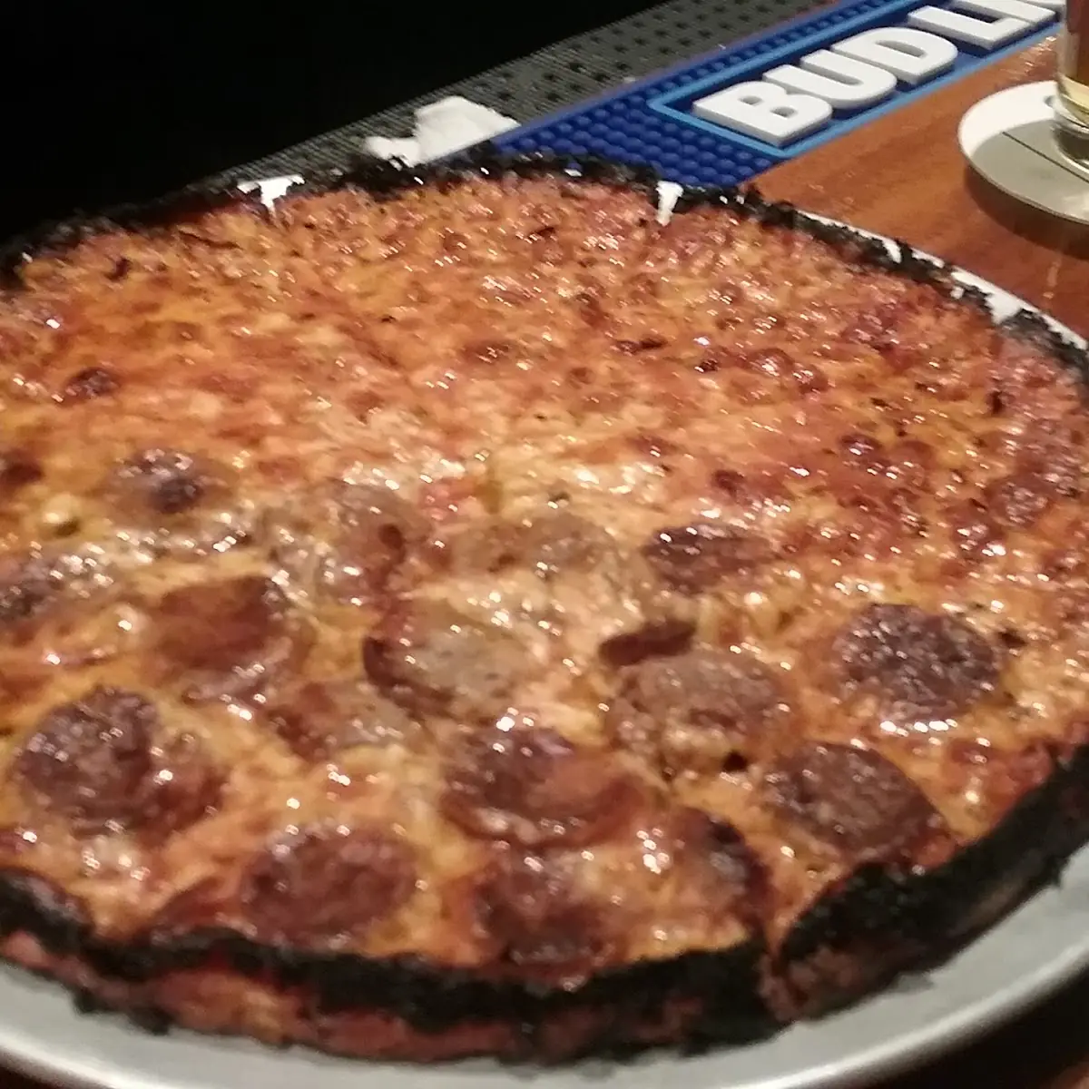 1 2 Sausage 1 2 Plain Burnt Edge Pizza