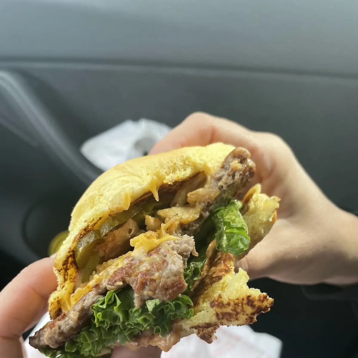 Meatless Burger and Fries