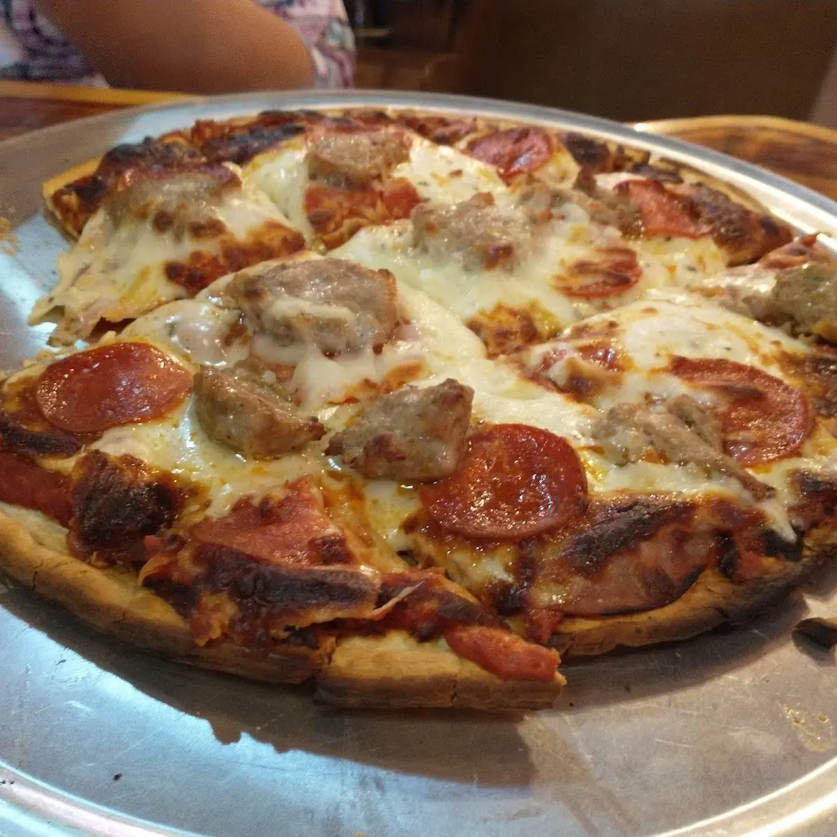 Pepperoni and Sausage Pizza
