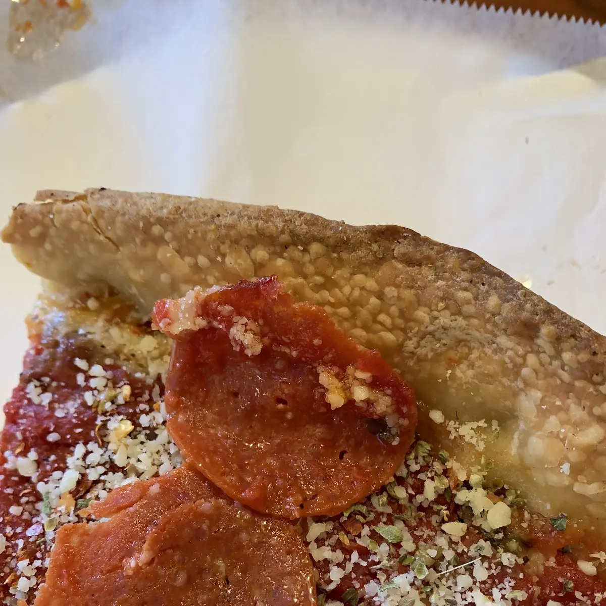 Pepperoni Deep Dish Cheese Pizza